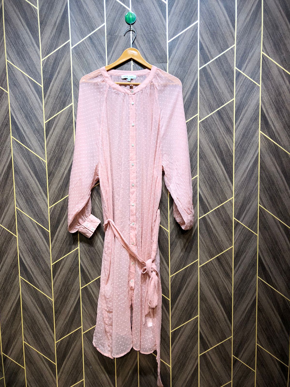 Women Long Shirt Chiffon See Through X X Large | Chest 29 | Length 50
