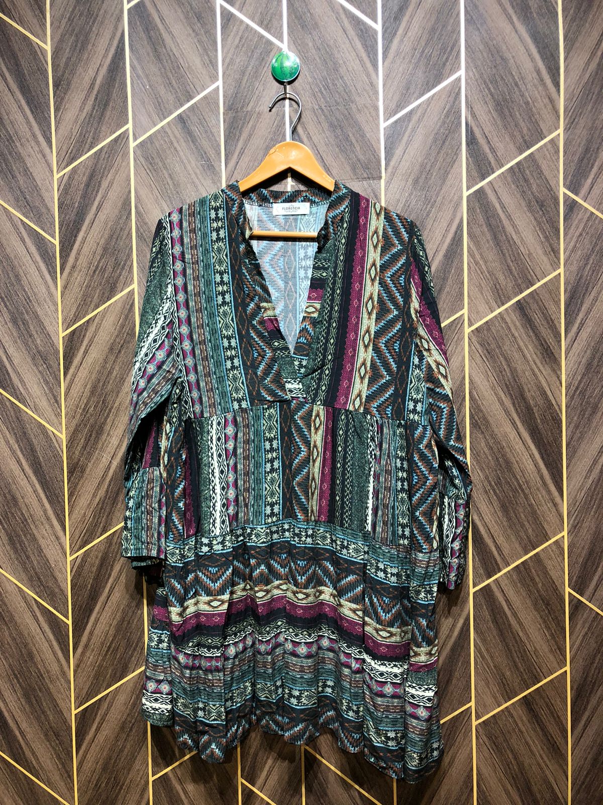 Women Long Shirt Linen X Large | Chest 21 | Length 36
