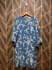 Women Long Shirt Linen X Large | Chest 22 | Length 37