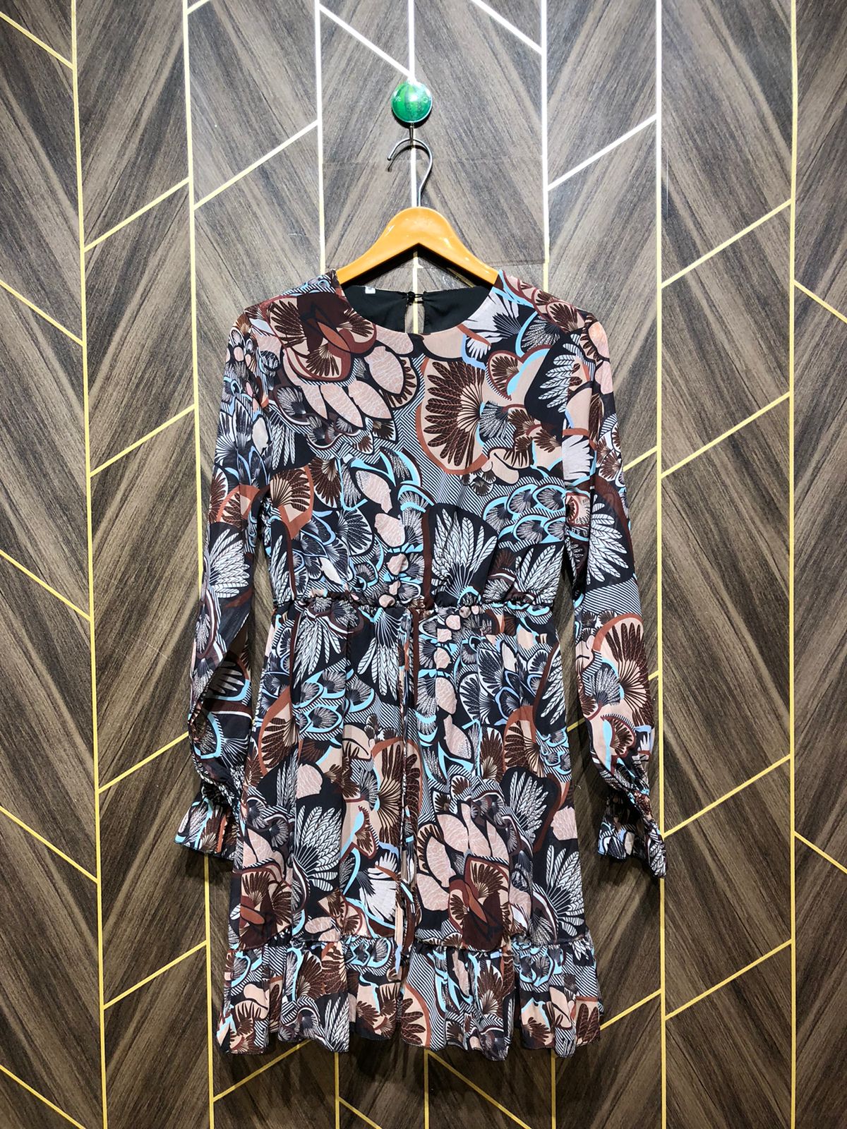 Women Long Shirt Chiffon Small | Chest 18 | Length 35