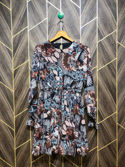 Women Long Shirt Chiffon Small | Chest 18 | Length 35