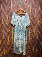 Western Long Maxi Silk Large | Size | Chest 20 | Length 49