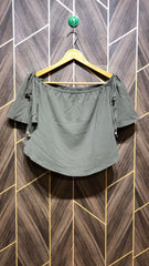 Trendy Chiffon CropTop Size Medium
