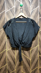 Trendy Silk CropTop shrug  Size Large