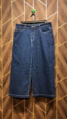Women Wide Leg Jeans X Large Size High Waist 34 Length 33