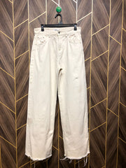 Women Wide Leg Jeans Medium  Size High Waist 30 Length 42
