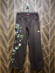 Women Wide Leg Jeans  Large Size High Waist 32 Length 40