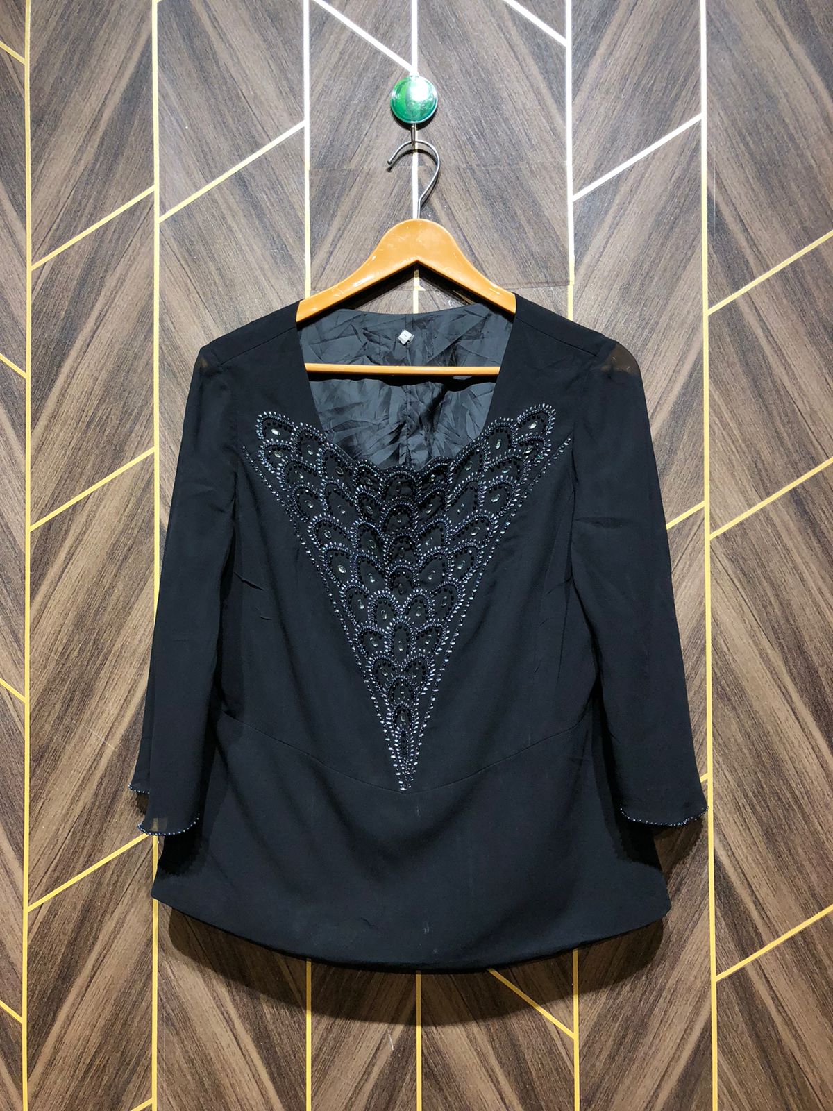 westren top chiffon size chest 20 length 23
