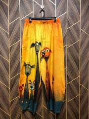 Western Chiffon Plazo Medium | Size Waist 30 to 32 | Length 40