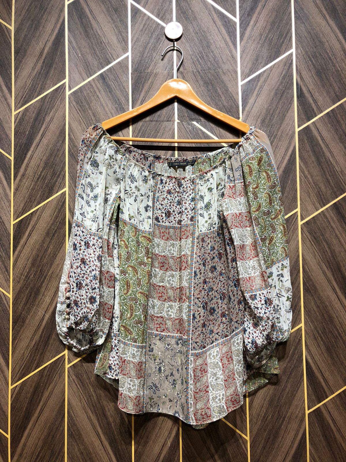 Western Top Chiffon (See Through) – Small Size (Chest: 18, Length: 27 )