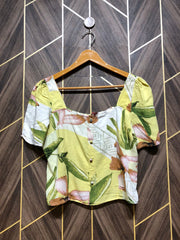 Trendy Linen CropTop Size Medium