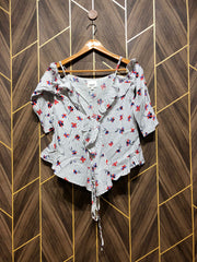Trendy Linen CropTop Size Small