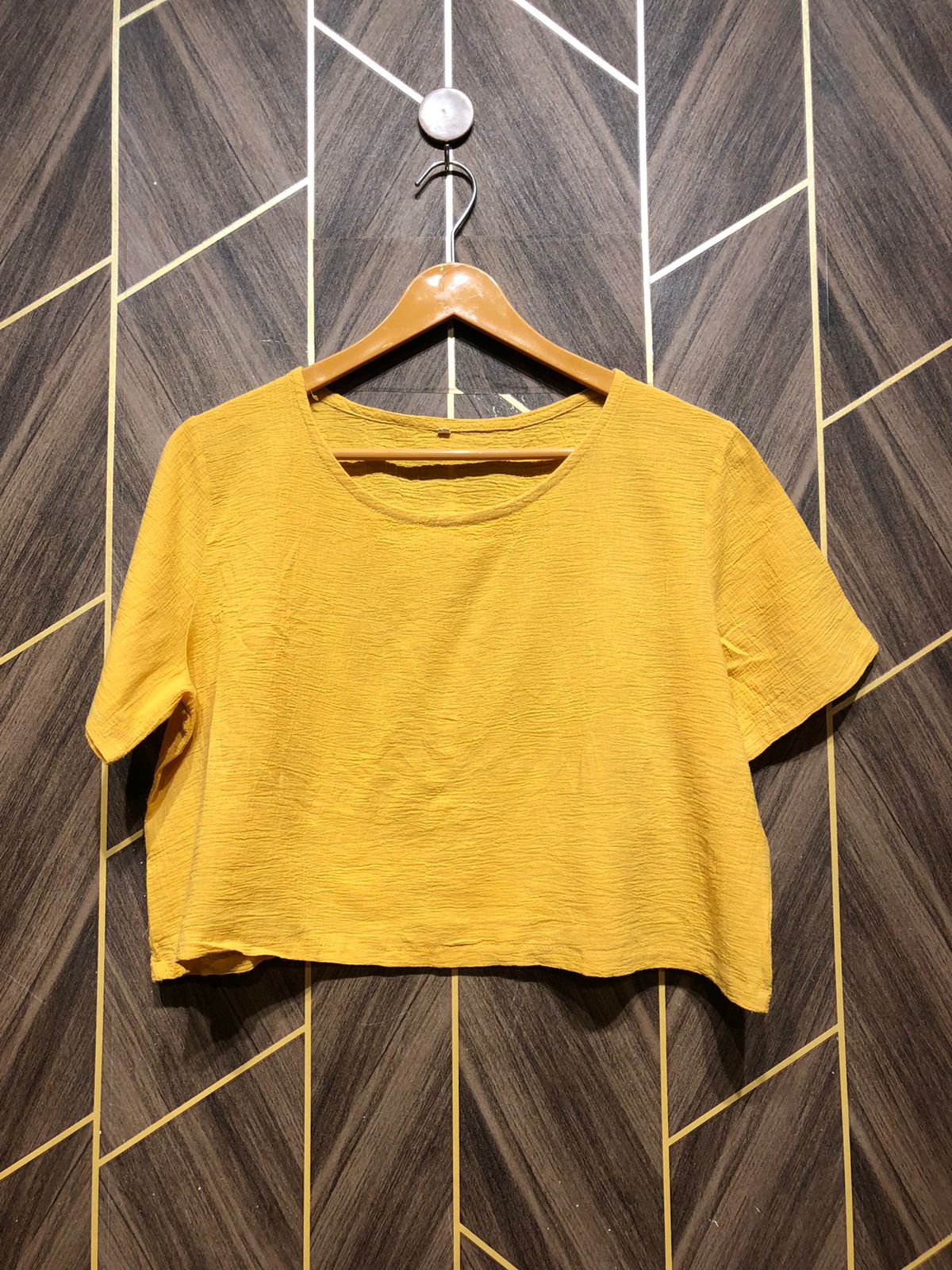 Trendy Chiffon CropTop Size Large