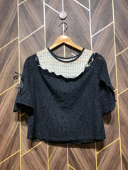 Trendy net   Jersey CropTop Size Medium