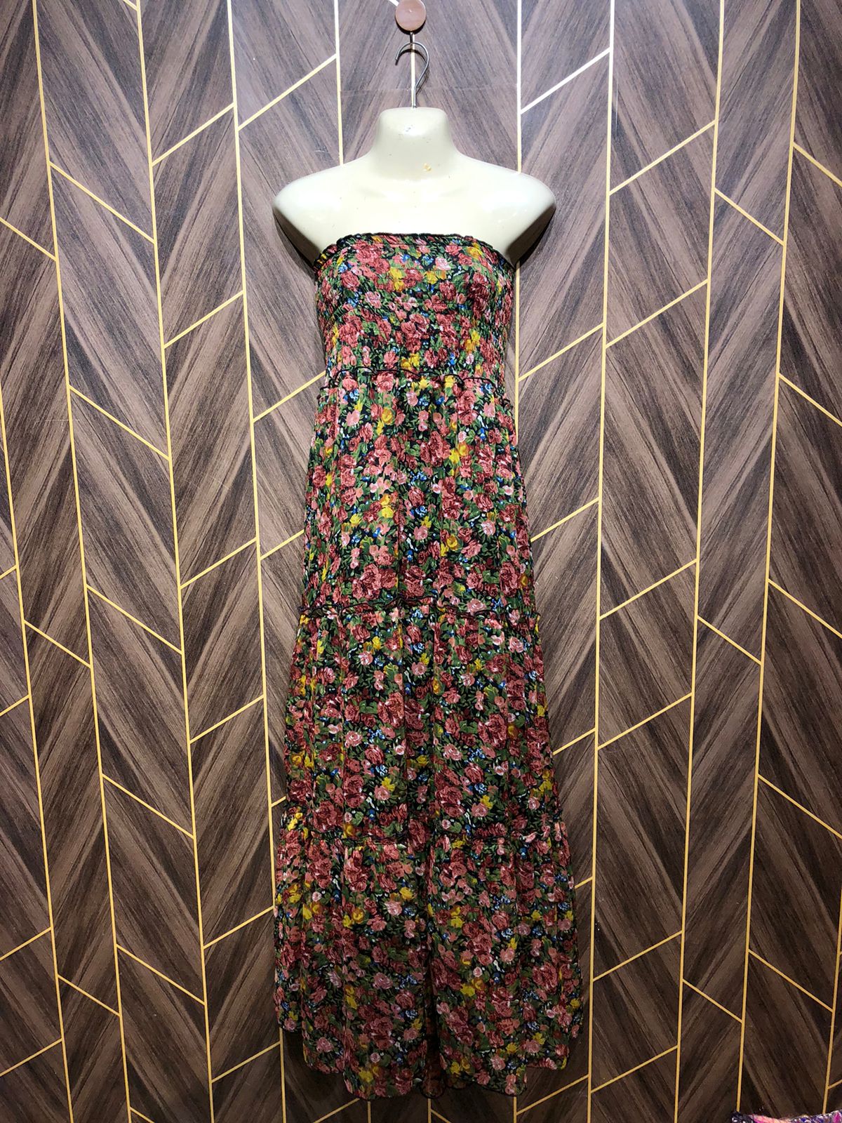 Western Long Maxi Chiffon Medium | Size | Chest 19 | Length 54