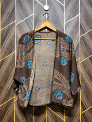 Trendy Silk CropTop Size Medium to Large  shrug