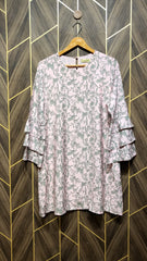 Western Long shirt Silk Large | Size | Chest 20 | Length 34