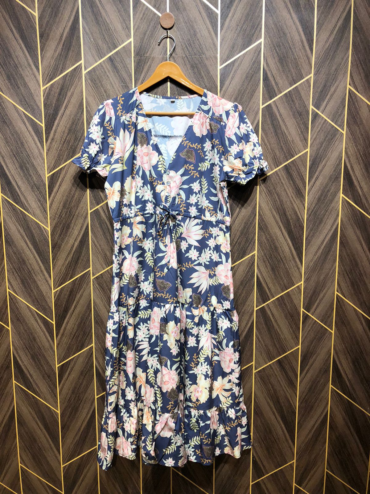 Western Long Maxi Silk Large | Size | Chest 20 | Length 46