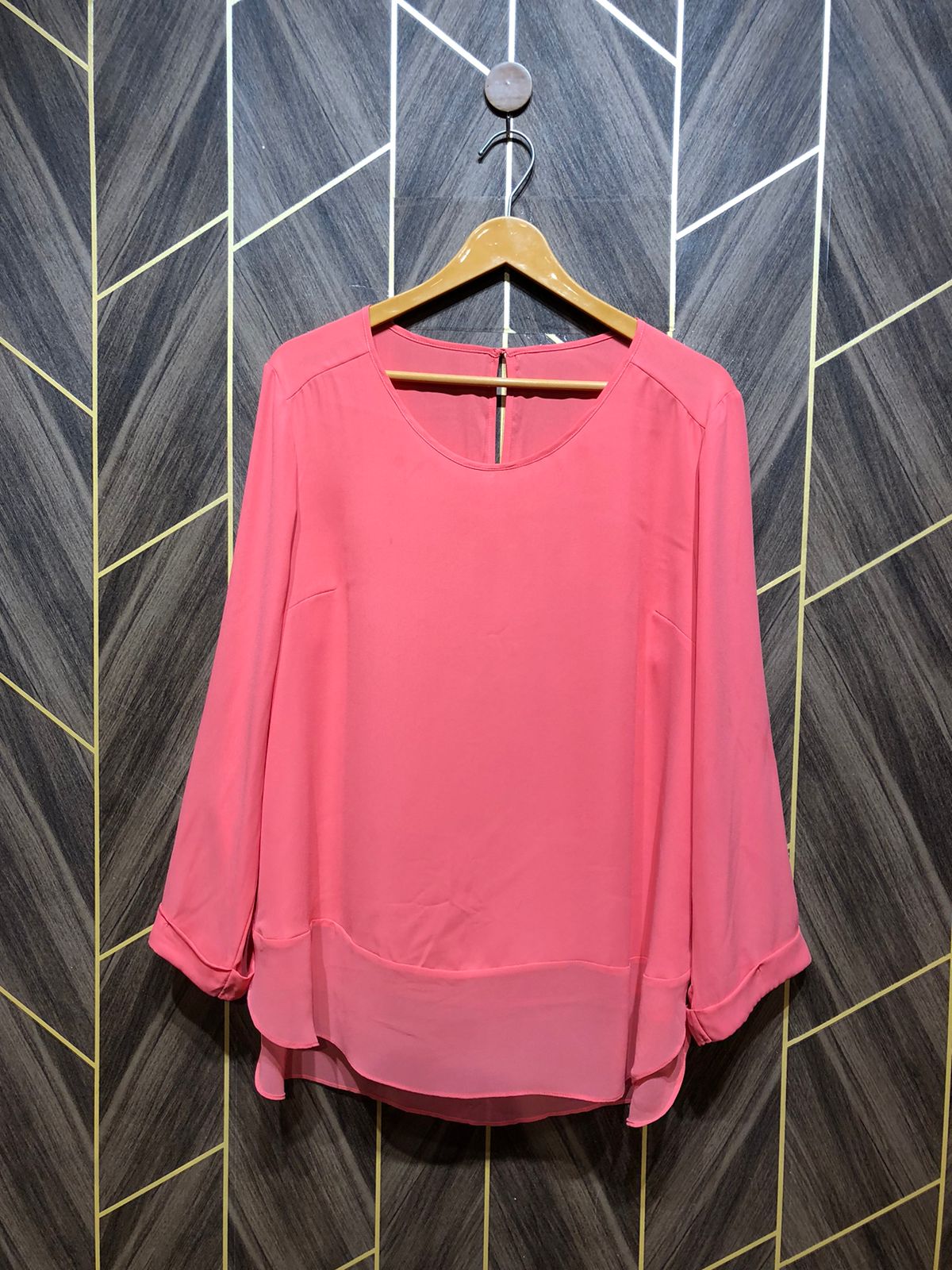 Western Top Chiffon (See Through) – 1X-Large Size (Chest: 22 , Length: 29  )