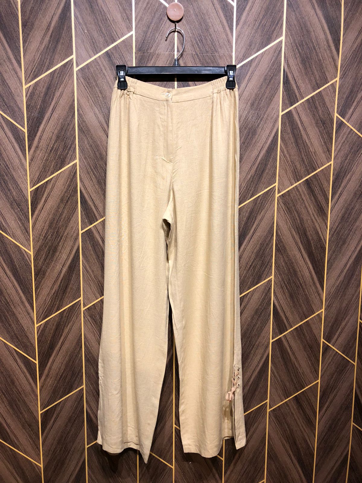 Western Linen Plazo X Small to Small | Size Waist 26–28 | Length 40