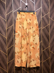 Western Silk Plazo Small to Medium | Size Waist 28–30 | Length 39