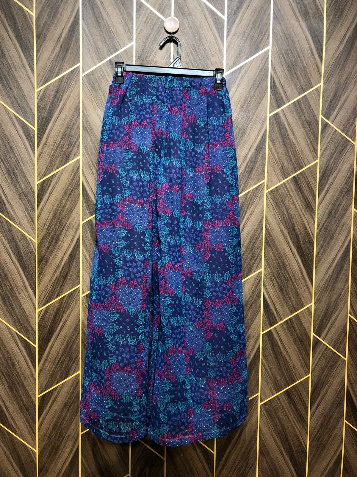 Western Chiffon Plazo Small | Size Waist 28 | Length 39