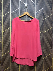 Western Top Chiffon – -Large Size (Chest: 21, Length: 30  )