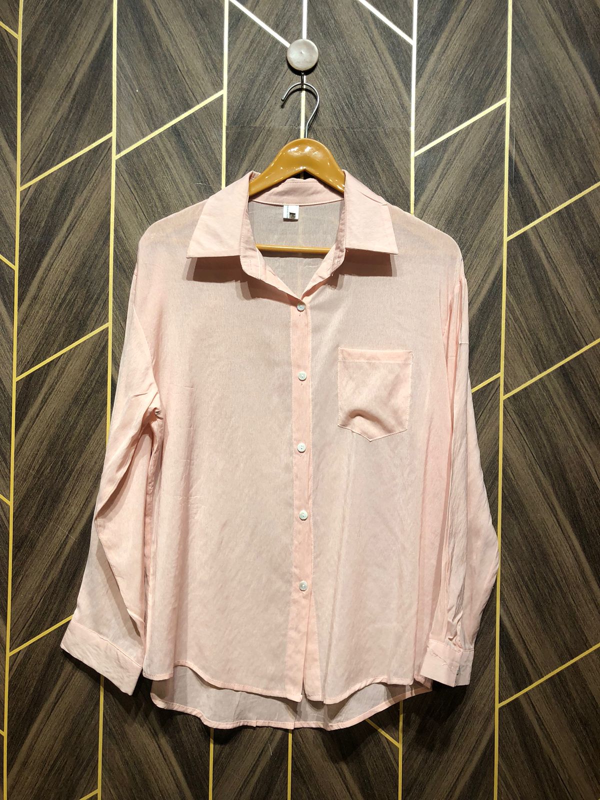 Western Top Chiffon (See Through) – Large Size (Chest: 20, Length: 28  )