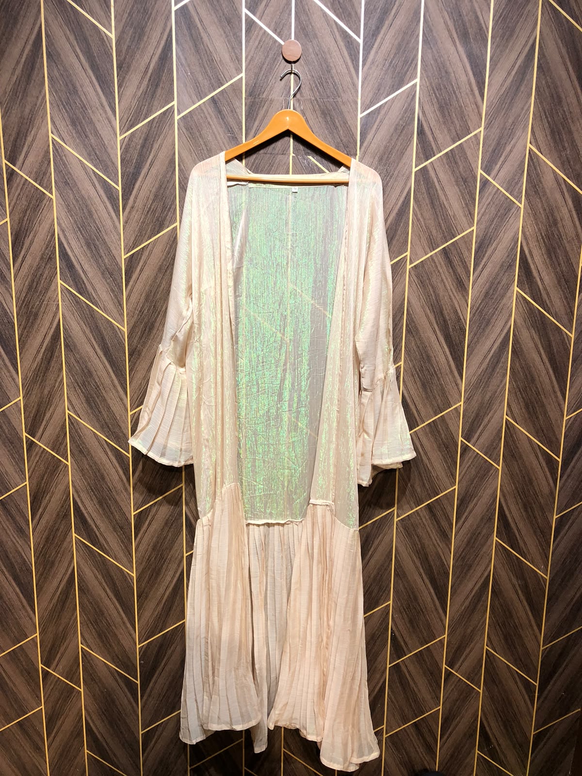 Western Long Maxi Chiffon Shrug   Large | Size | Chest 20 | Length 57