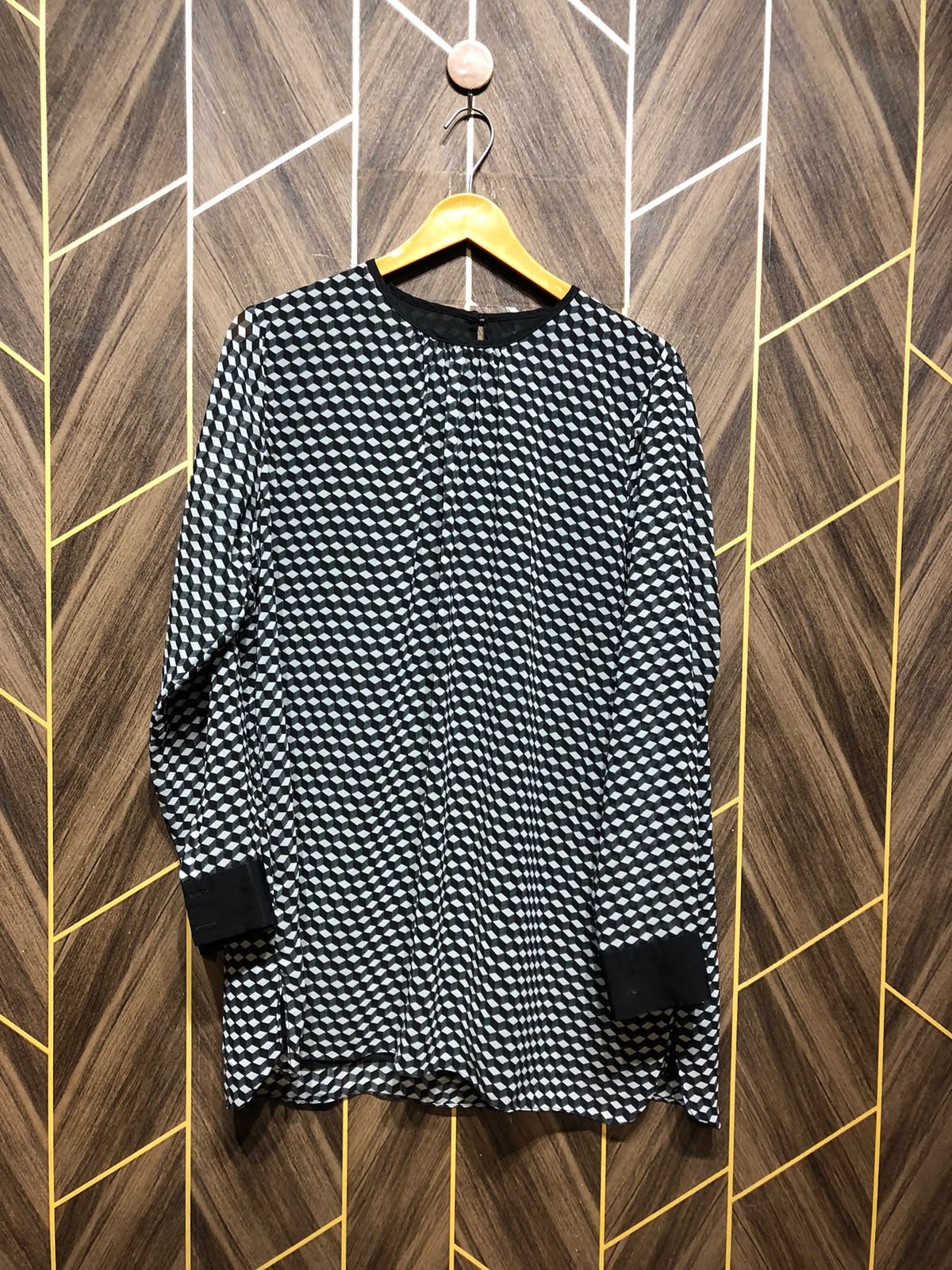 Western Top Chiffon – Large Size (Chest: 20, Length:  30 )