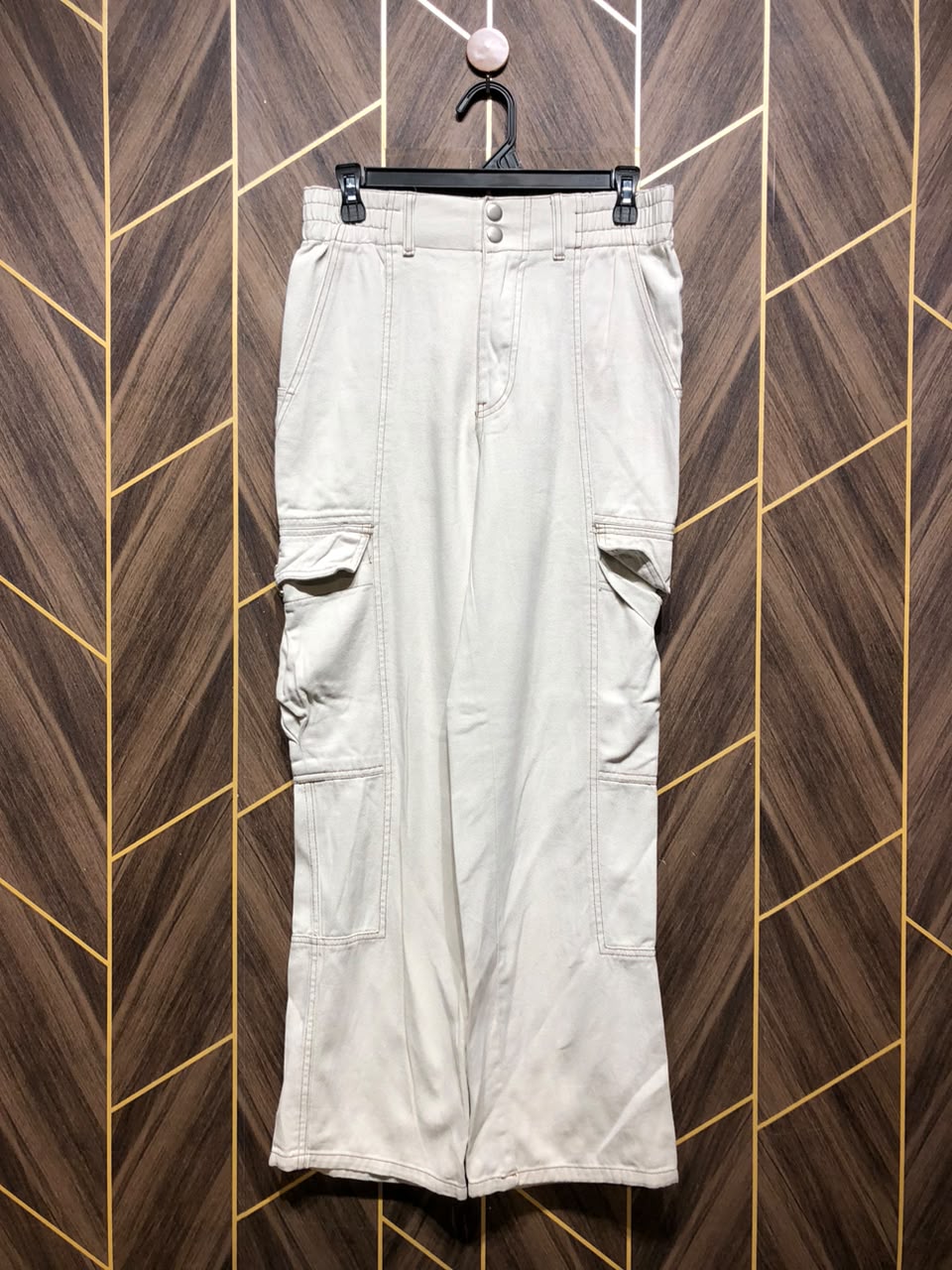 Women Wide Leg Cargo Jeans Medium| Waist 30–32 | Length 40