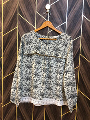 Western Top Chiffon – Large Size (Chest: 21  , Length: 24 )