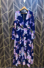 Western Long Maxi Chiffon Large | Size | Chest 20 | Length 57