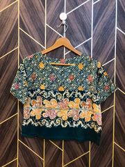 Trendy Linen CropTop Size Small to Medium
