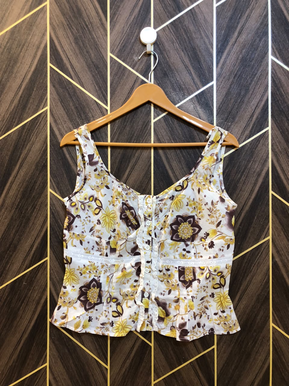 Trendy Linen CropTop Size Small