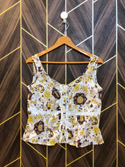 Trendy Linen CropTop Size Small
