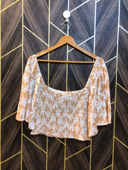 Trendy Linen CropTop Size Large