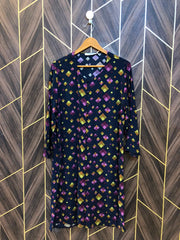 Women Long Shirt Chiffon Large | Chest 21  | Length 39