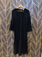 Women Long Shirt Linen Large | Chest 21 | Length 48