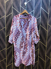 Women Long Shirt shrug Chiffon Medium | Chest 19 | Length 39  baggy