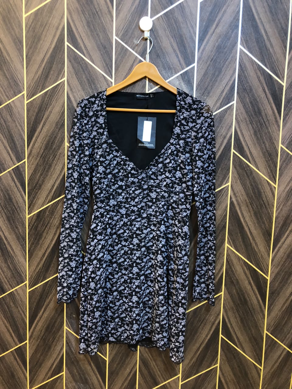 Mini Dress Net Jersey Small Size Chest 18 Length 34