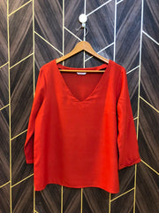 Western Top Chiffon – Large Size (Chest: 20, Length: 26  )