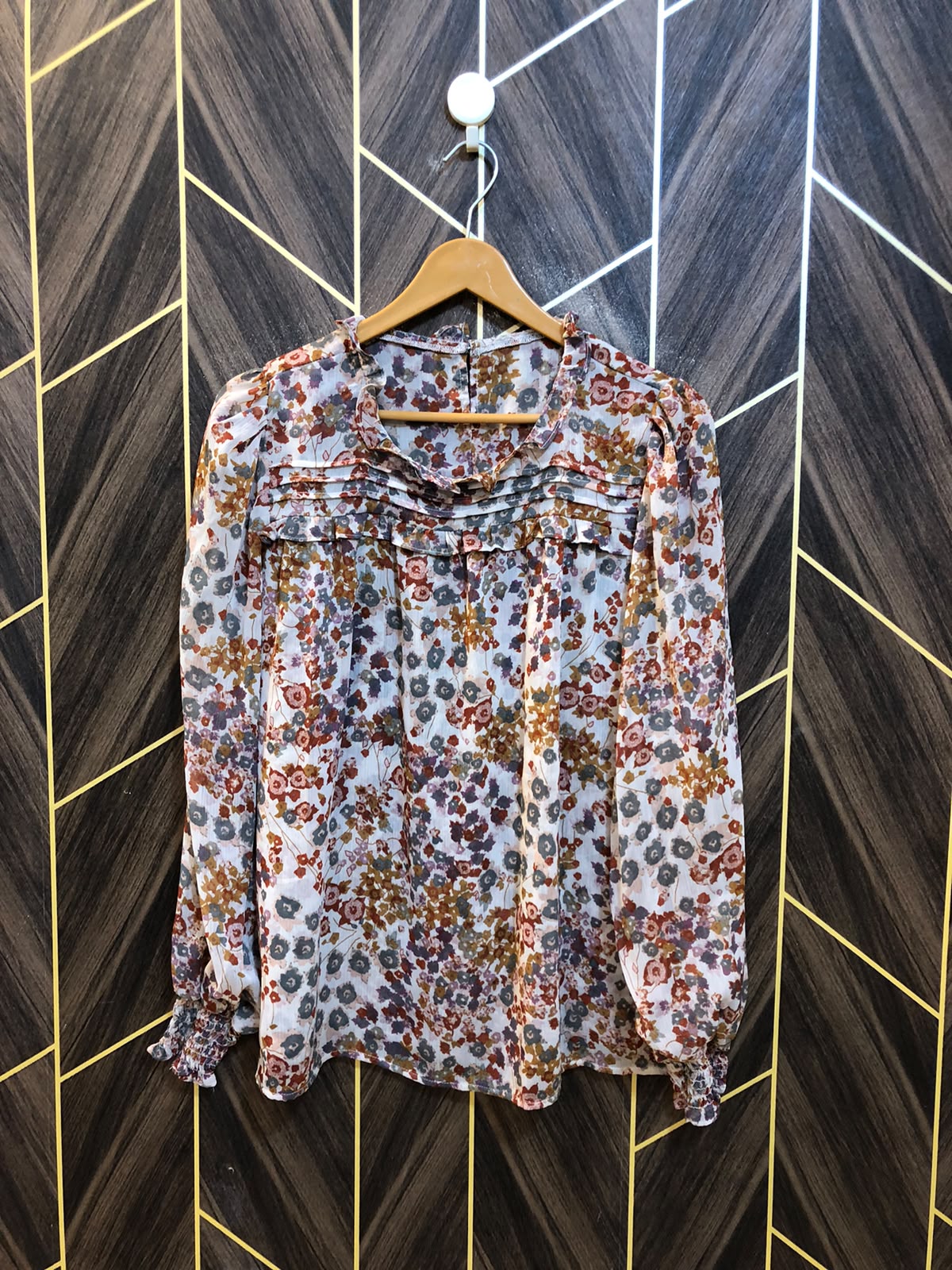 Western Top Chiffon – Medium Size (Chest: 19, Length: 26 )