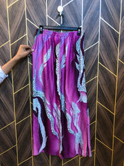 Women Silk Cord Set baggy  | Shirt Chest 19 | Shirt Length 37  | Skirt Waist 30 | Skirt Length 39