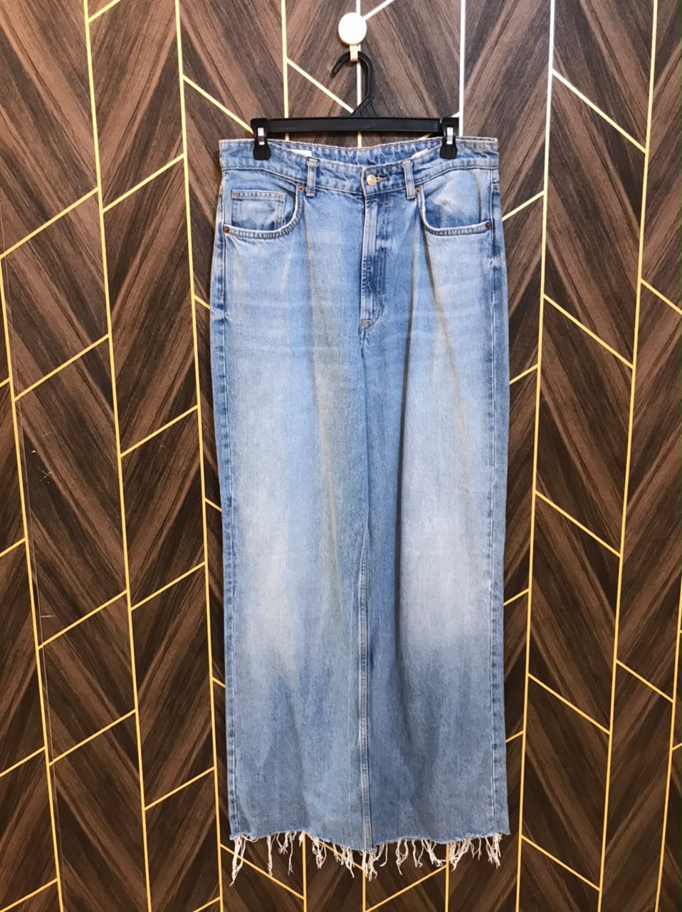 Women High Waist Wide Leg Jeans Large | Waist 34 | Length 46