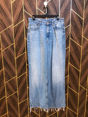 Women High Waist Wide Leg Jeans Large | Waist 34 | Length 46