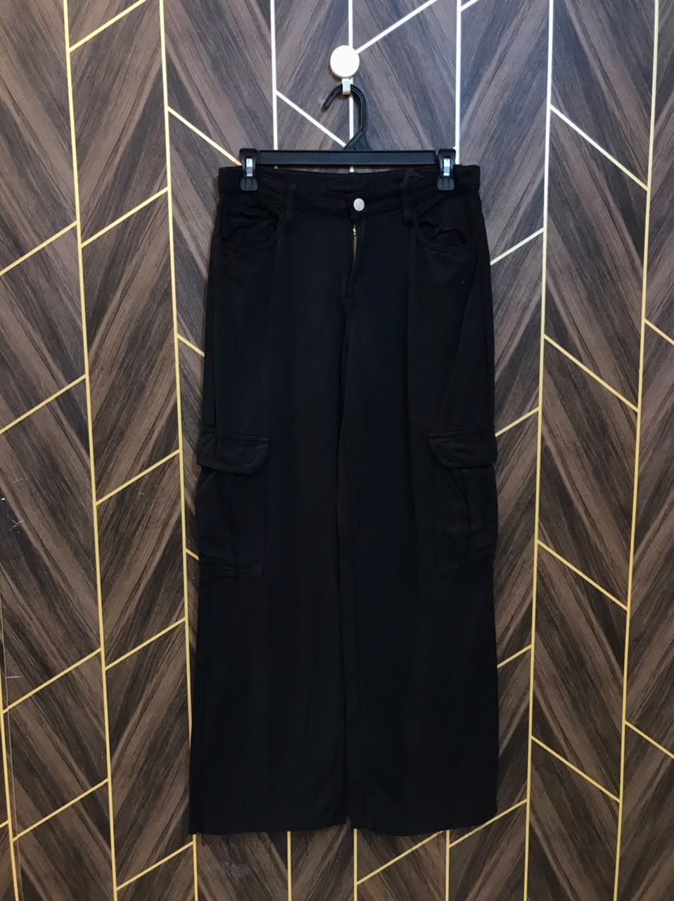Women High Waist Wide Leg Cargo Jeans Small | Waist 28 | Length 39