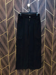 Women High Waist Wide Leg Cargo Jeans Small | Waist 28 | Length 39