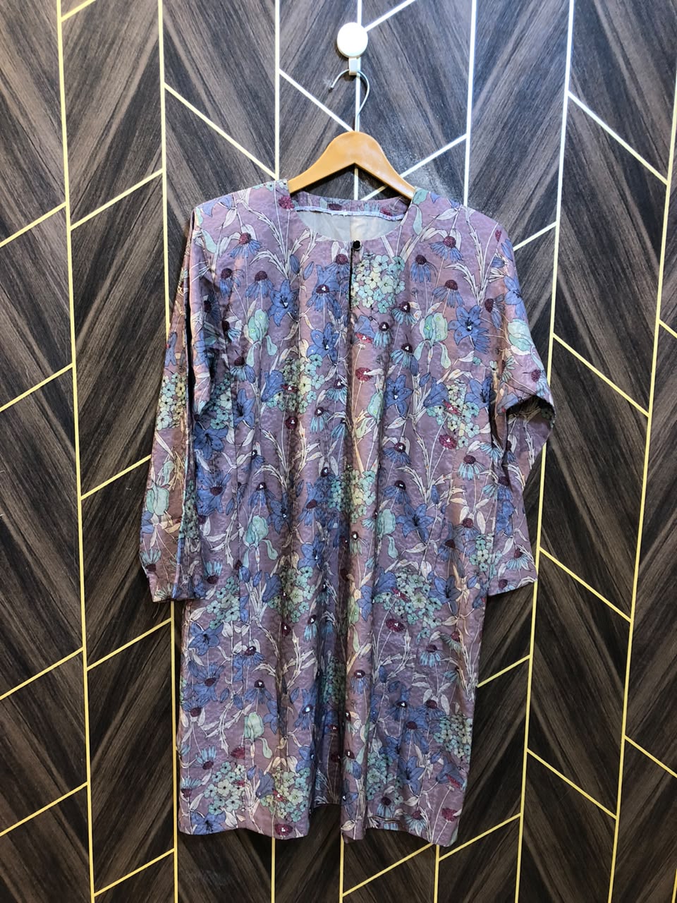 Women Silk Cord Set baggy | Shirt Chest 22 | Shirt Length 36 | Skirt Waist 34 | Skirt Length 36