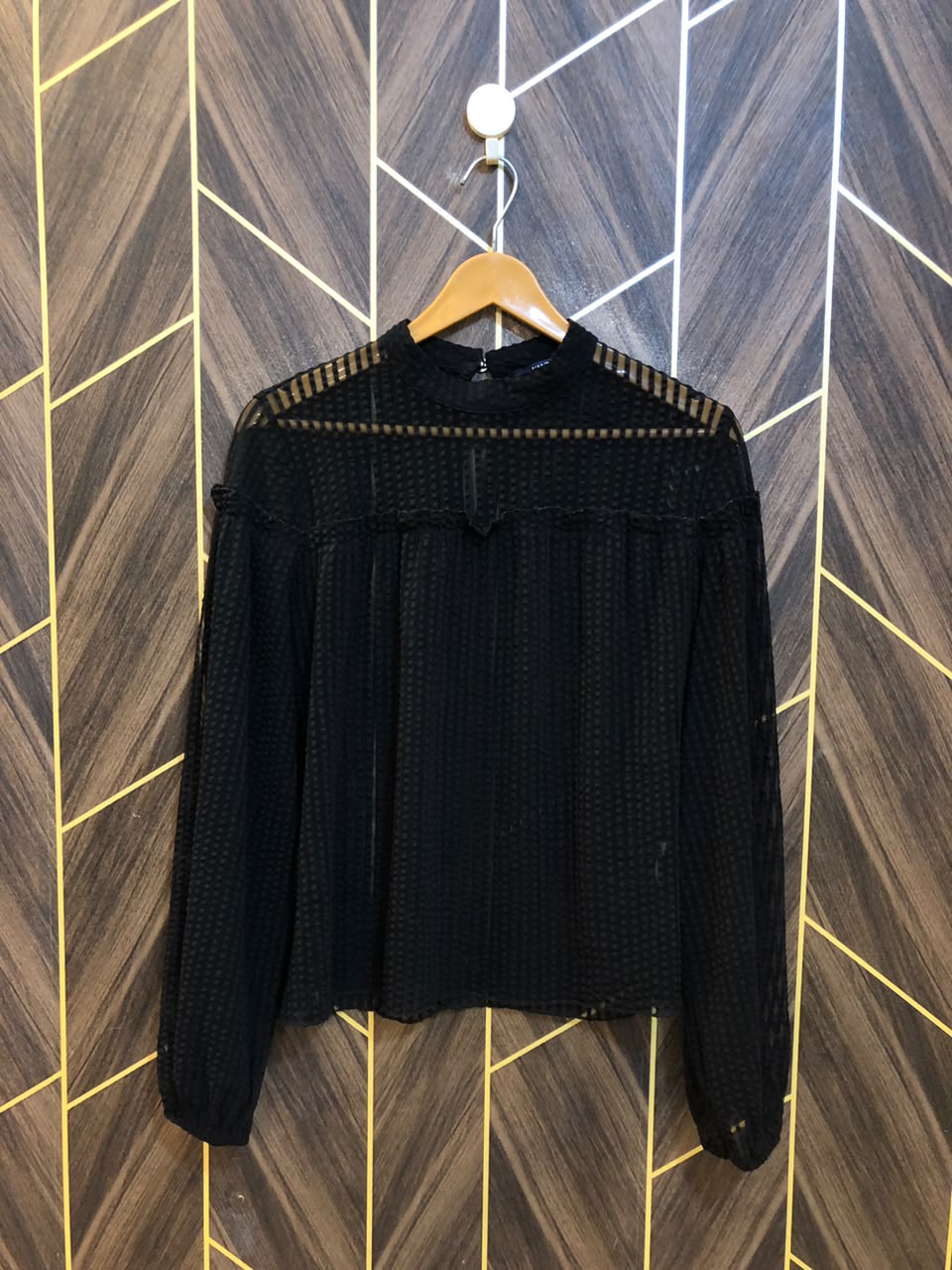 Western Top Chiffon (See Through) – Medium Size (Chest: 19, Length: 23 )